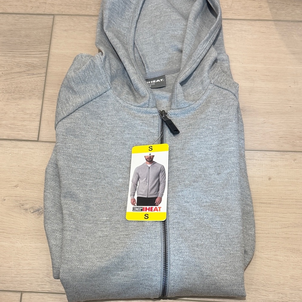 32 Degrees Light Gray Zip-Up Hoodie